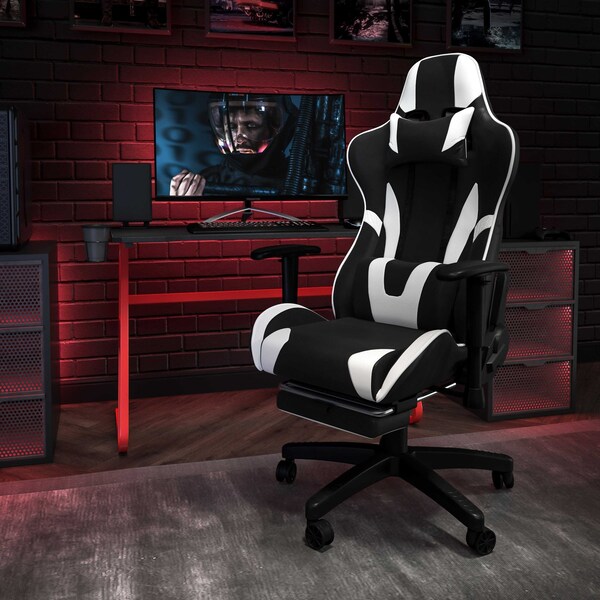 Flash Furniture Red Gaming Desk and Chair Set BLN-X30RSG1030-BK-GG - main